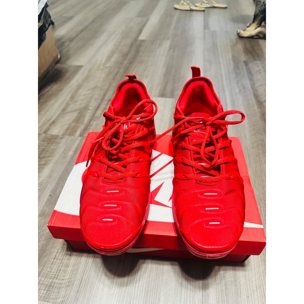 Nike Air VaporMax Plus Triple Red University Red 924453-006 Mens 10